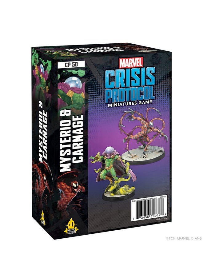 Atomic Mass Games Otocol Carnage And Mysterio Character Pack - Unleash Chaos And Illusions! Tabletop Superhero Game, Ages 14+, 2 Players, 90 Minute Playtime, Made By Atomic Mass Games  - Image 1