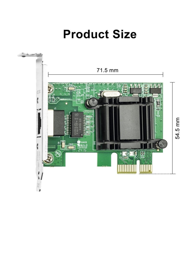 Generic Gigabit PCIE Desktop Network Adapter for Intel EXPI9301CT - 82574L Chip, Single RJ45 Port, 1Gbit PCI Express Ethernet LAN Card, 10/100/1000Mbps NIC for Windows Server, Win8, 10 and Linux  - Image 3