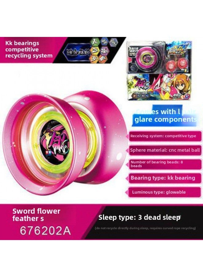 Yo-Yo Fire Young King Flame Competition Yoyo Ball Children's Metal Luminous Yo-Yo Cross Border Wholesale-Color:Yoyo Gift Pack-magic Day Wheel-Specifications:Free 10 Ropes + 10 Bead Bearings + Gloves - Image 5