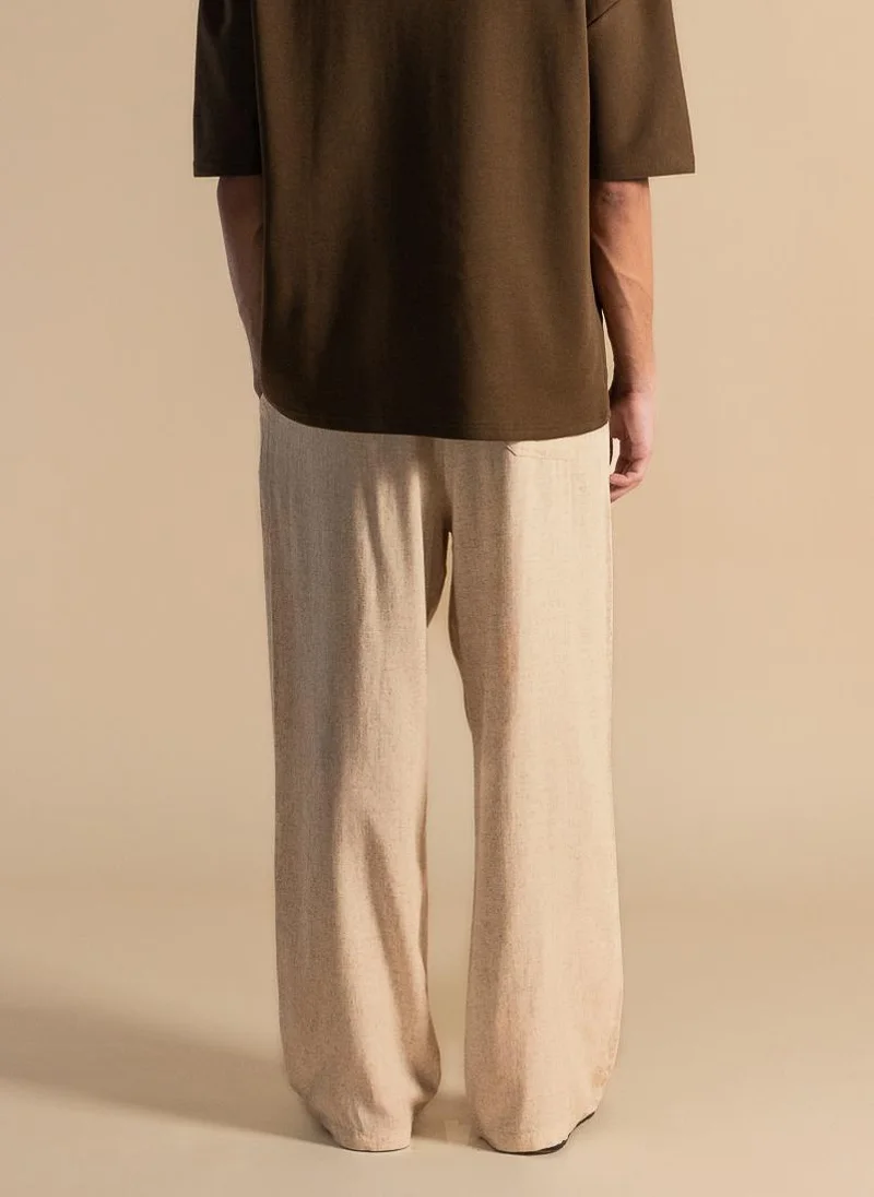 SHAPES LINEN RELAXED-FIT COMFORT TROUSERS