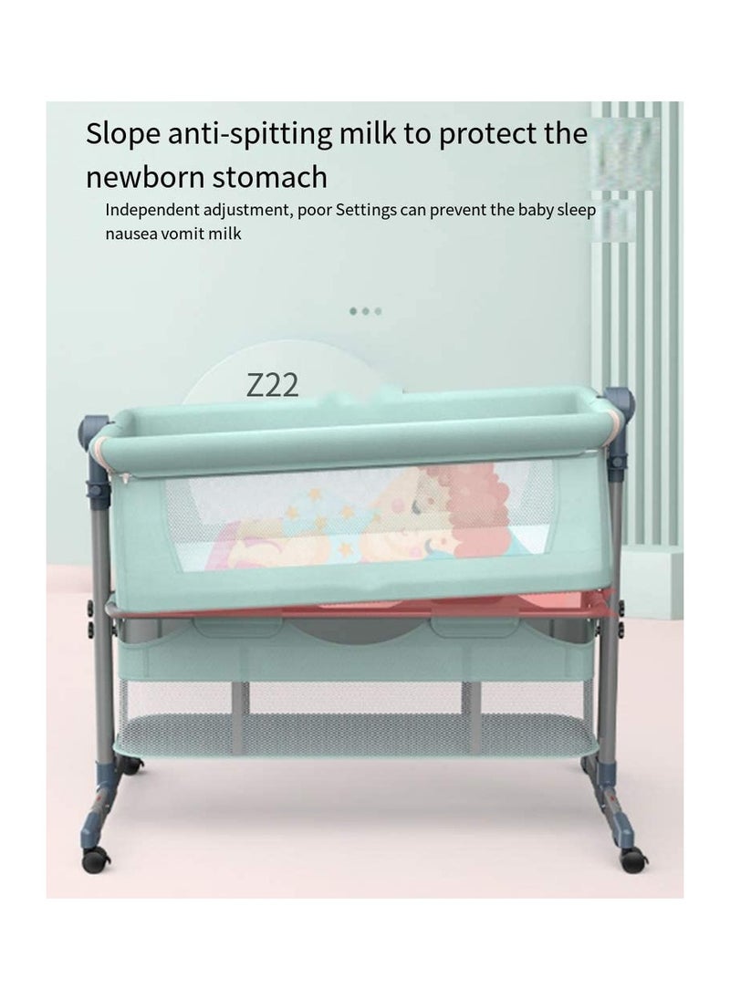 Cool Baby - Portable Baby Crib Removable Folding Adjustable Height Sleeping Bad - Image 1