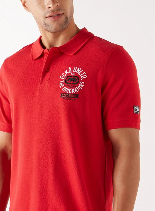 Ecko Unltd. Ecko Unltd Logo Embroidered Polo T-shirt
