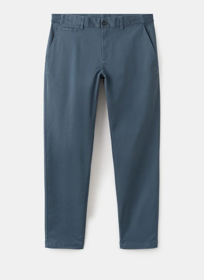 Mango Man  Prato cropped tapered chino trousers for Men | Best Price UAE