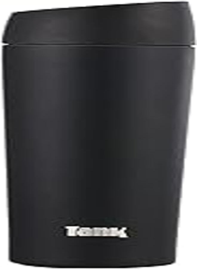 TANK Tank Stainless Steel Tumbler 360mL, Push Button Lid, Up to 6HRs Hot, Black 