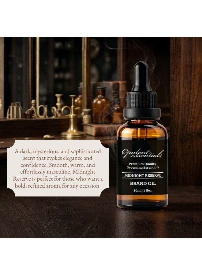 Opulent essentials Midnight Reserve - Beard Oil - Image 4