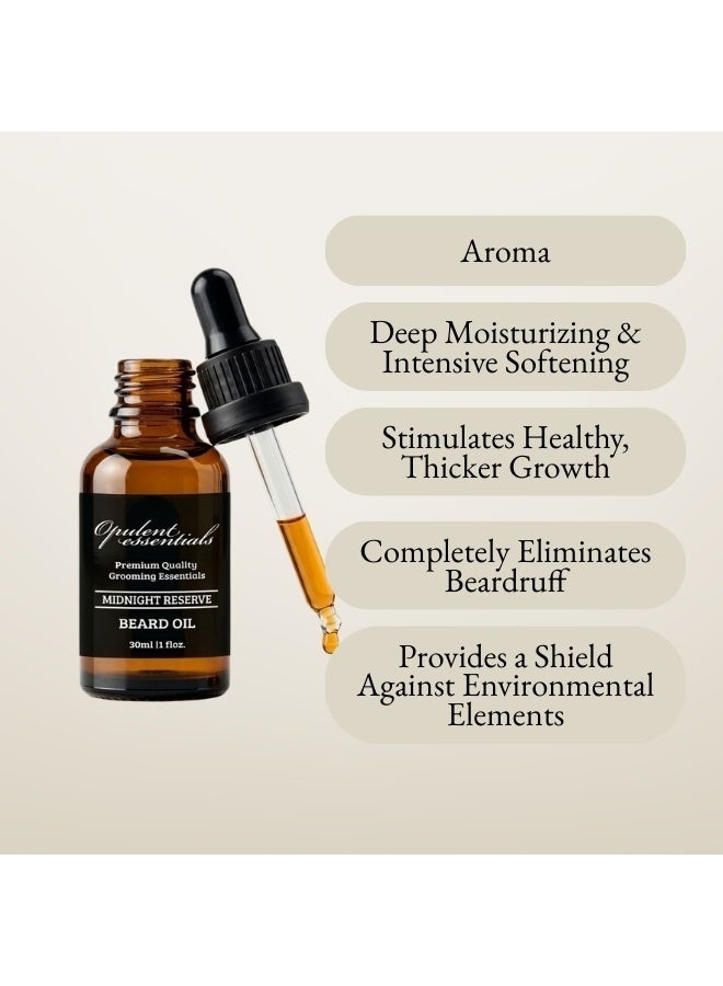 Opulent essentials Midnight Reserve - Beard Oil - Image 3