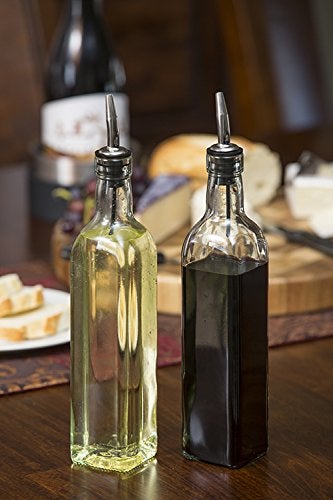 Tablecraft Stainless Steel Vented Pourers, Set of 2, 1 PACK, Stainless-Steel - Image 2