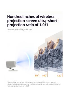 Lenovo Lenovo Xiaoxin 100P Smart Projector – White  - Image 5