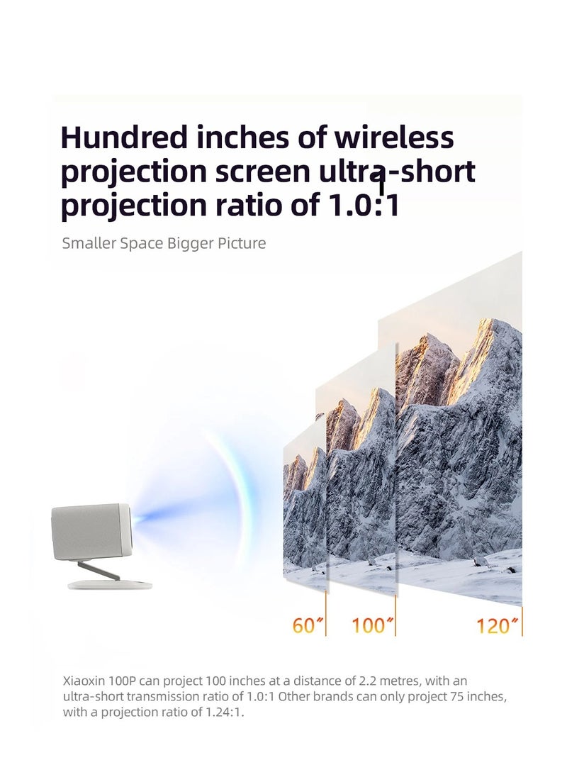 Lenovo - Lenovo Xiaoxin 100P Smart Projector – White - Image 1