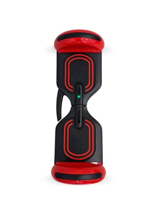 Two Wheel Self Balancing Electric Hoverboard – Durable Plastic Body, Indoor & Outdoor Use, LED Wheels, Rechargeable Battery (Black/Red) - Image 3