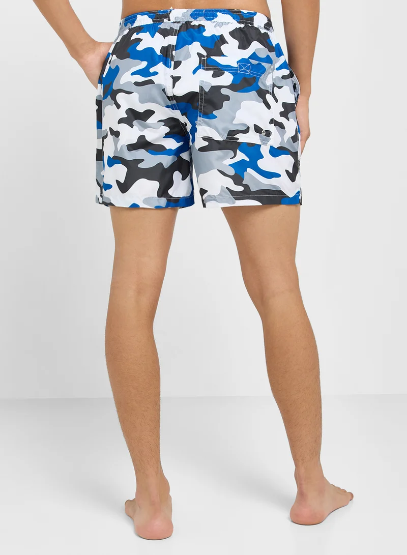 BRAVE SOUL Printed Swimshorts