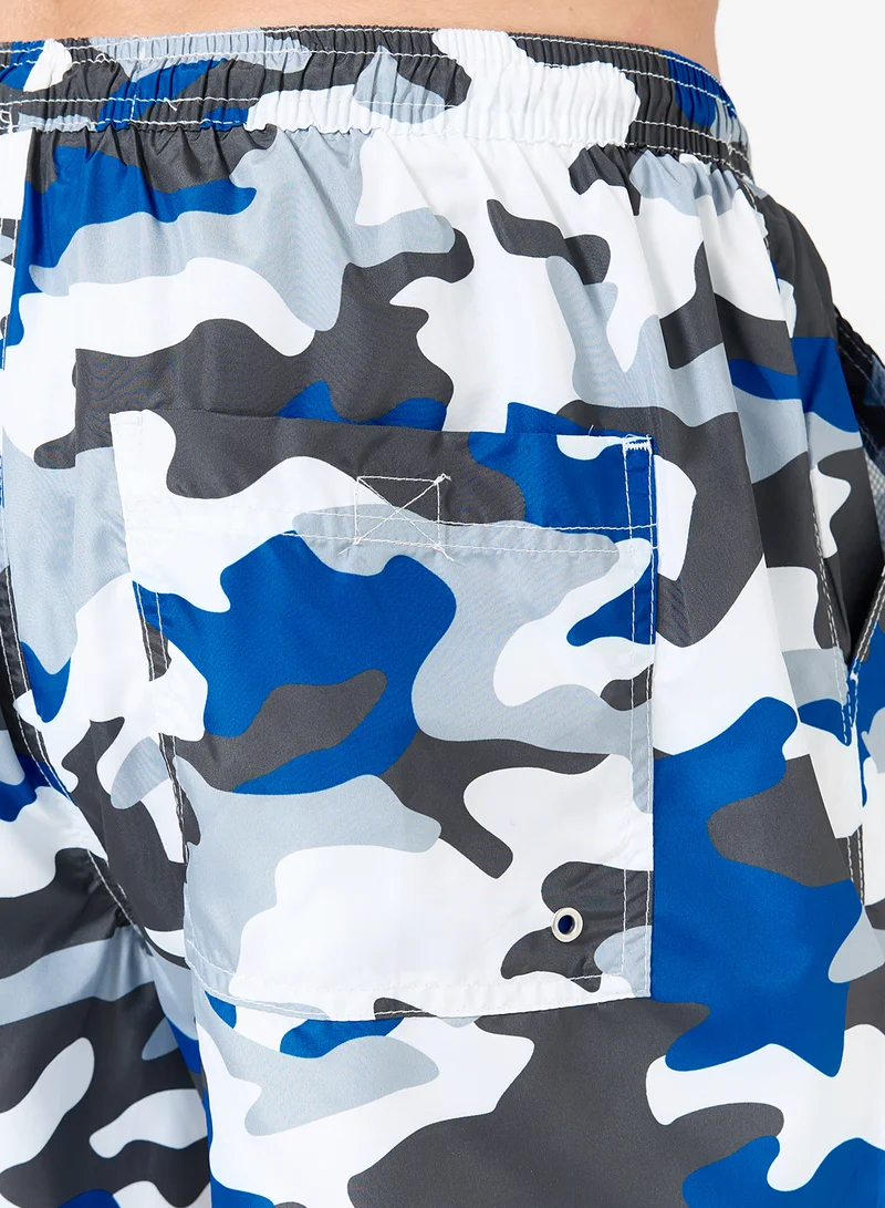 BRAVE SOUL Printed Swimshorts