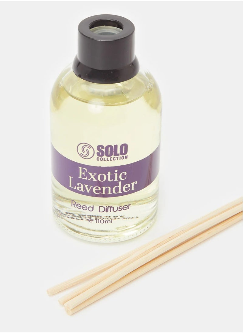 Solo Collection - SOLO Collection Premium Reed Diffuser, 110ml- Exotic Lavender, Long Lasting Reed Diffuser With Incense Sticks , Home Fragrance Aromatherapy Reed Diffuser - Image 1