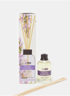 SOLO Collection Premium Reed Diffuser, 110ml- Exotic Lavender, Long Lasting Reed Diffuser With Incense Sticks , Home Fragrance Aromatherapy Reed Diffuser