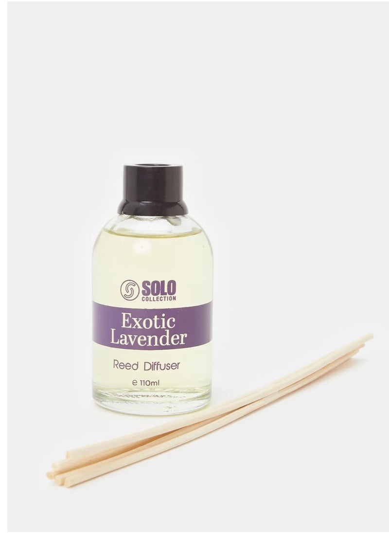 Solo Collection - SOLO Collection Premium Reed Diffuser, 110ml- Exotic Lavender, Long Lasting Reed Diffuser With Incense Sticks , Home Fragrance Aromatherapy Reed Diffuser - Image 1