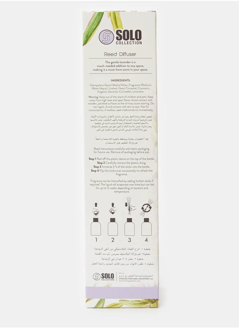 Solo Collection - SOLO Collection Premium Reed Diffuser, 110ml- Exotic Lavender, Long Lasting Reed Diffuser With Incense Sticks , Home Fragrance Aromatherapy Reed Diffuser - Image 1