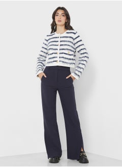 4th & Reckless Stipe Button Detail Cardigan  - Image 4
