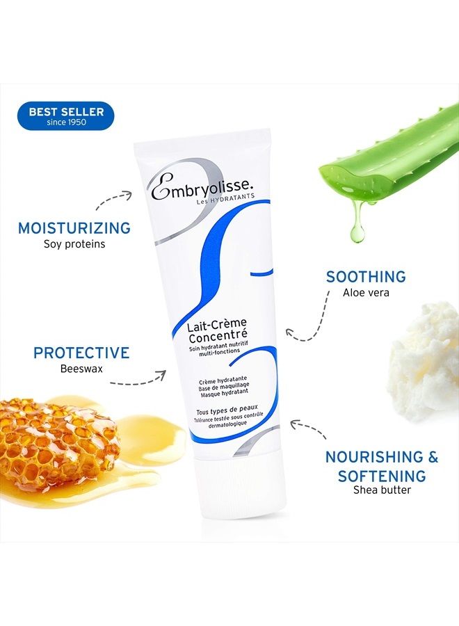 Embryolisse Lait-Crème Concentré, Face Cream & Makeup Primer - Cream for Daily Skincare - Face Moisturizers for All Skin Types (2.54 Fl Oz (Pack of 1)) - Image 5