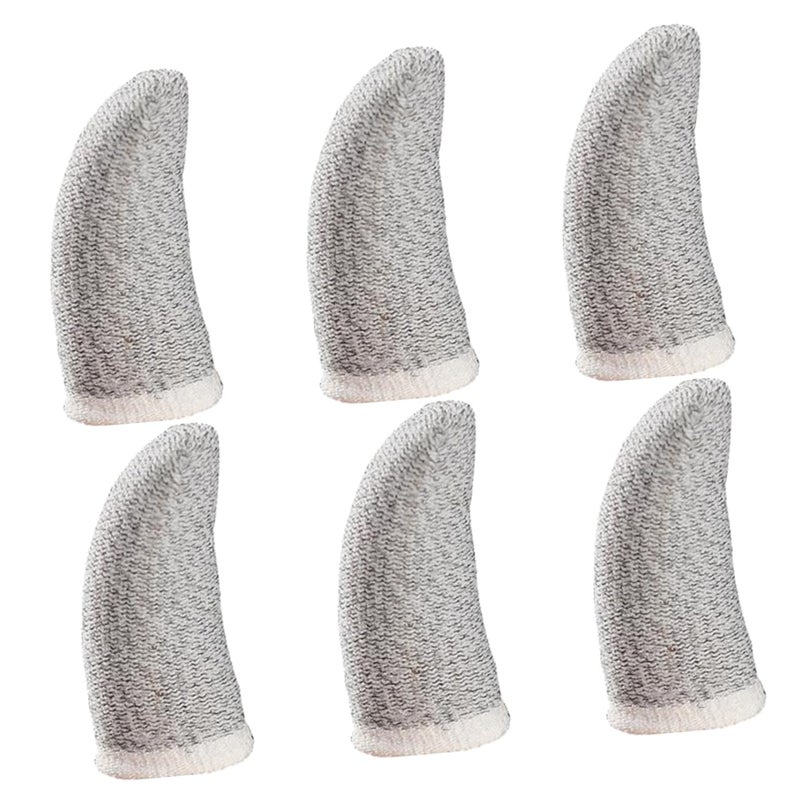 12 Pcs Silver Fiber Gaming Finger Sleeves Breathable Enhanced Touch Control Reduced Friction - Image 2