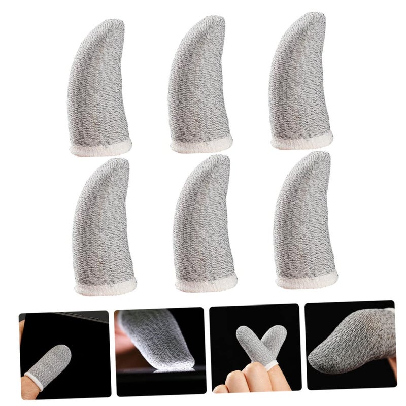 12 Pcs Silver Fiber Gaming Finger Sleeves Breathable Enhanced Touch Control Reduced Friction - Image 5