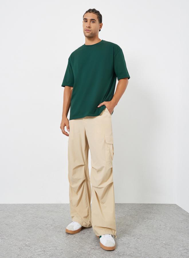 ستايلي تيشيرت بقصة واسعة وطبعة تنس جرافيك - Image 2