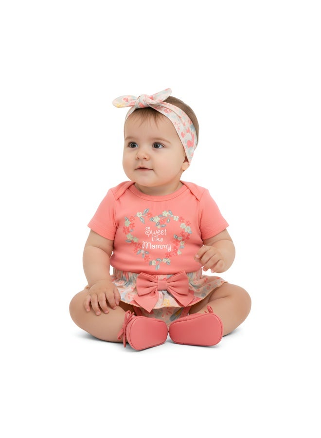 Bambimici Leila Fruit Print Baby Suit Set - Image 1