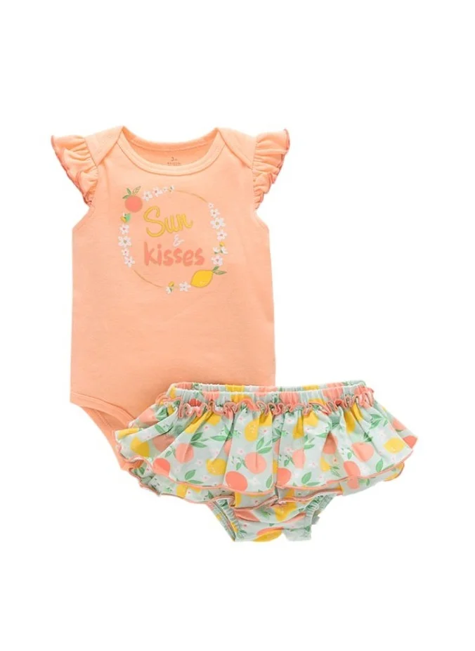 بمبىمىشى Bambimici Leila Fruit Print Baby Suit Set