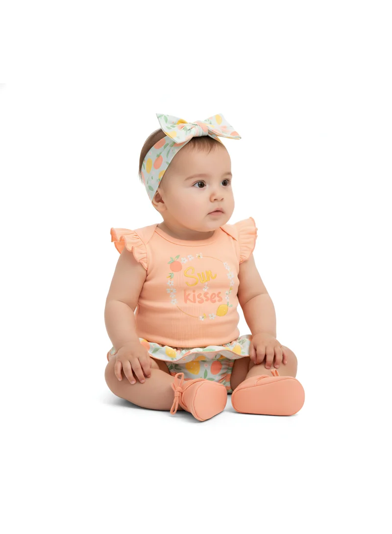 Bambimici Bambimici Leila Fruit Print Baby Suit Set