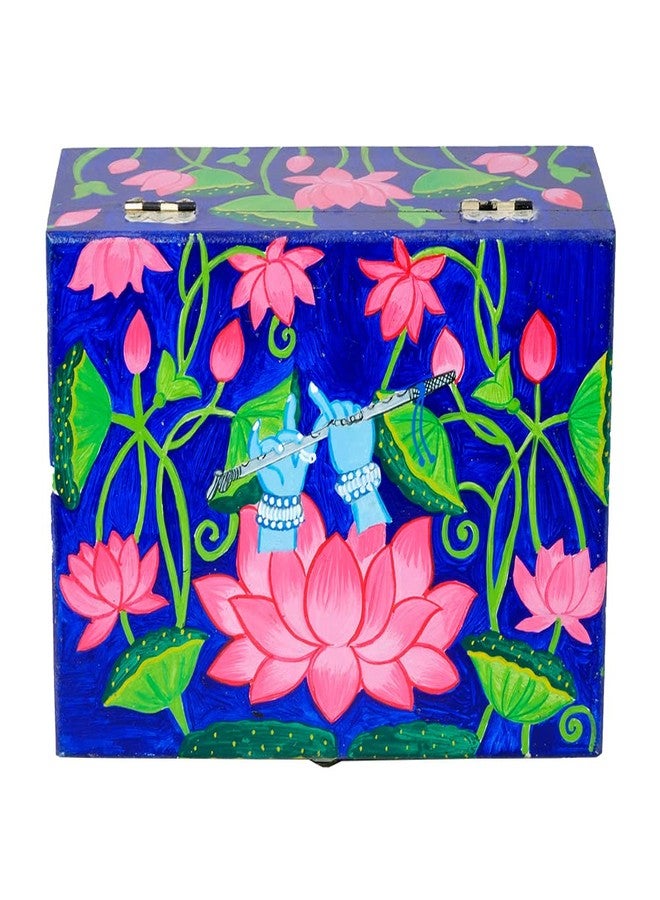 Penkraft Exquisite Jewellery Box hand-painted with an original Pichwai Painting design! - Image 1