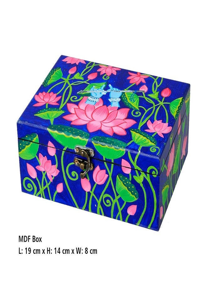 Penkraft Exquisite Jewellery Box hand-painted with an original Pichwai Painting design! - Image 4