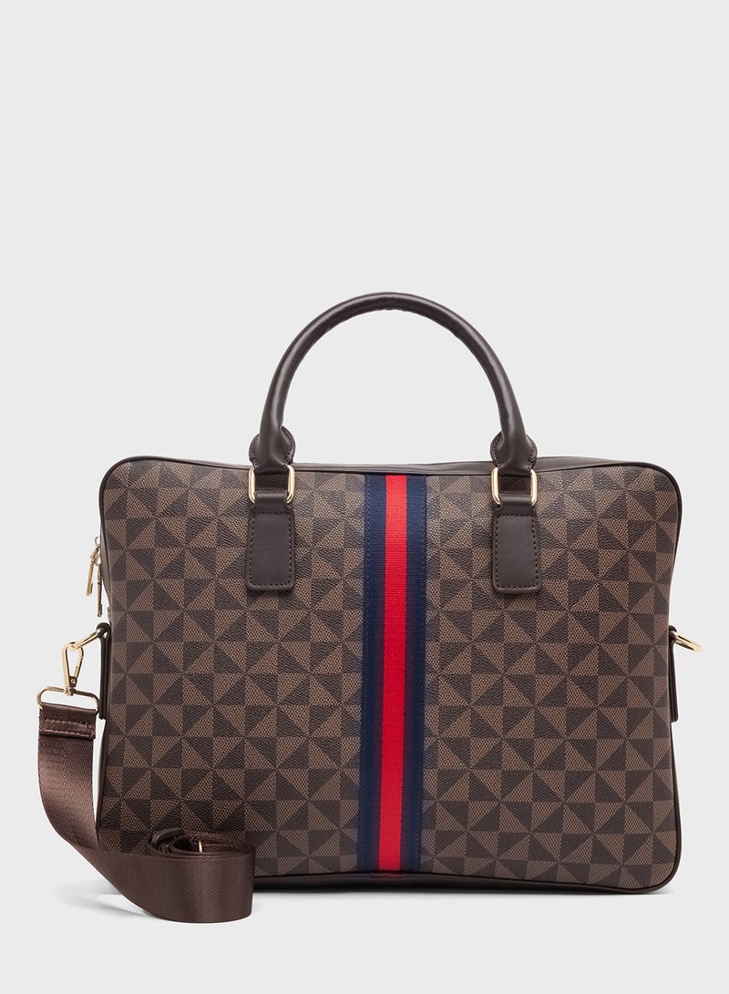Robert Wood Premium Webbing Detail Laptop Bag  - Image 1