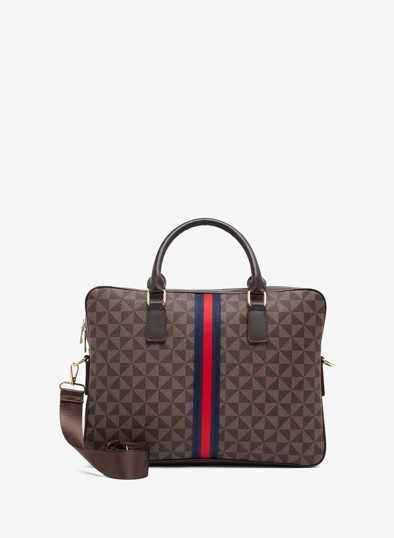 Robert Wood Premium Webbing Detail Laptop Bag