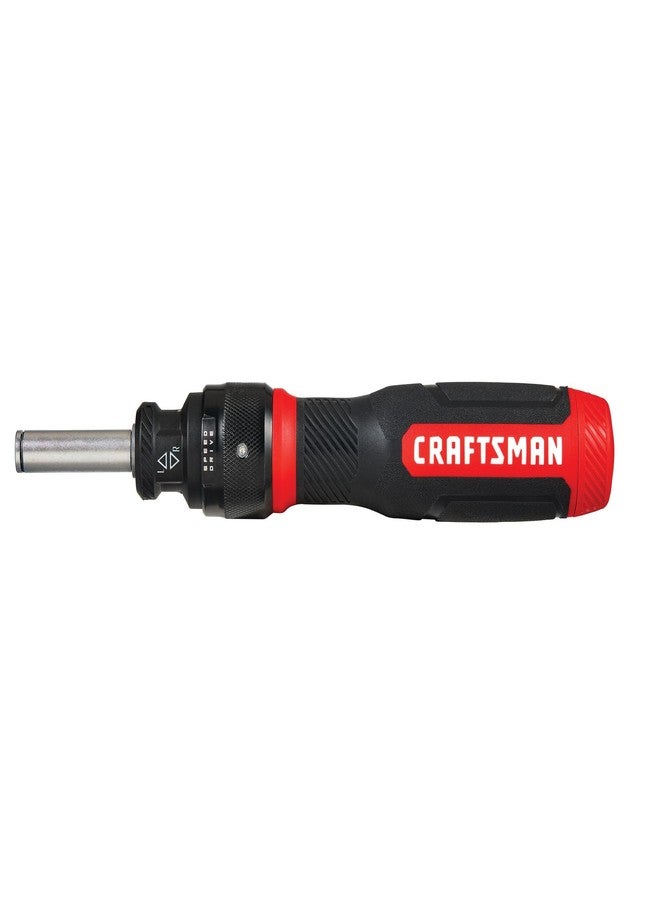 CRAFTSMAN Ratcheting Screwdriver, SpeedDrive, 2” Double Ended Bits Included, Handle Holds Up To 6 Bits (CMHT68129) - Image 1