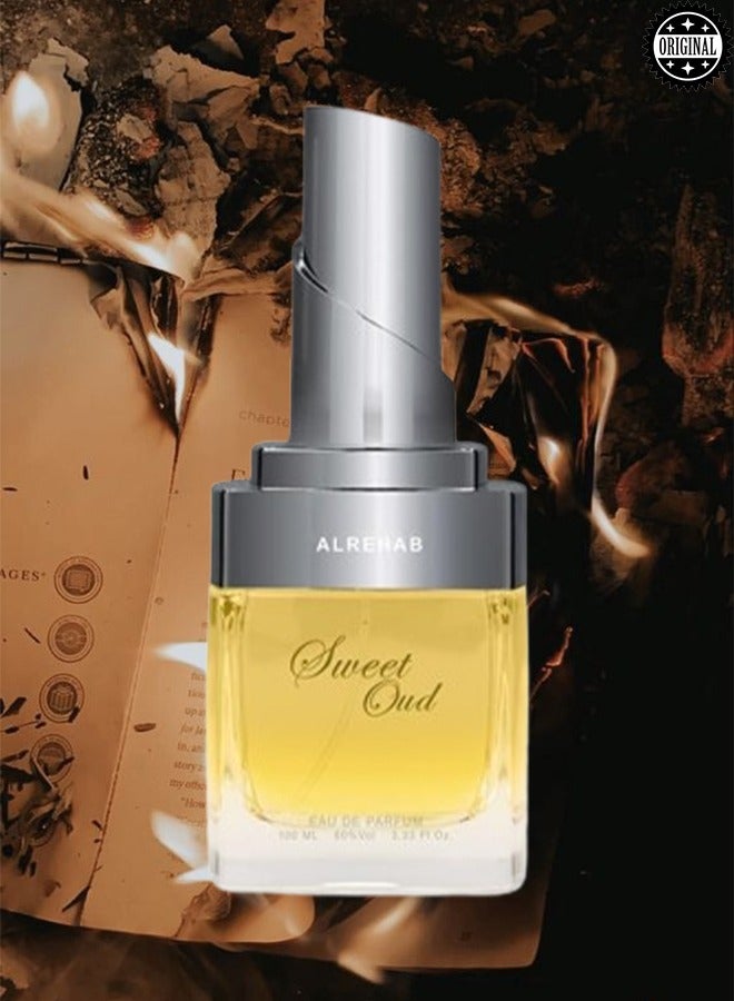 Alrehab 3 Pieces Sweet Oud Perfume 100ml EDP - Image 2