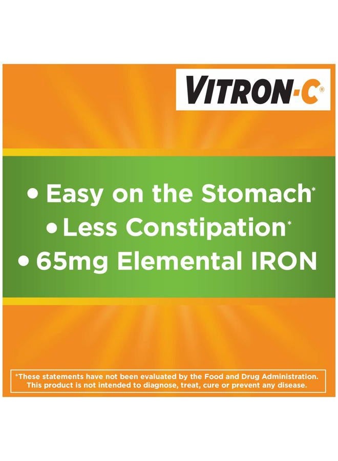 Vitron-C High Potency Iron Supplement with 125 mg Vitamin C, 60 Count - Image 5