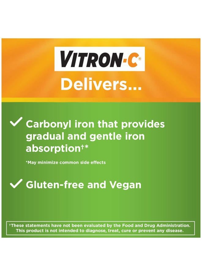 Vitron-C High Potency Iron Supplement with 125 mg Vitamin C, 60 Count - Image 4