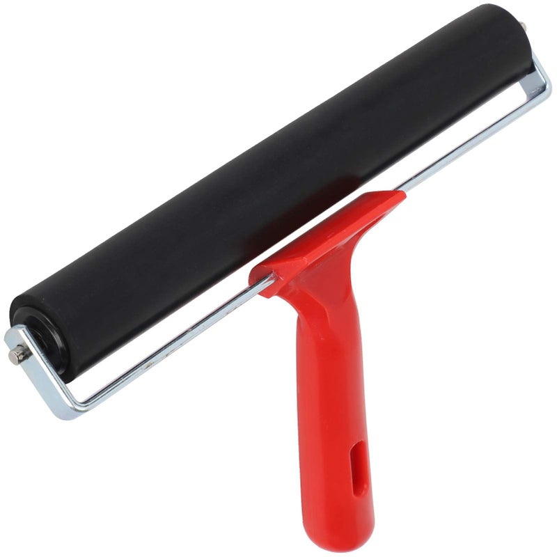 Zerodis Painting Roller Rubber Brayer For Printmaking Gluing Smooth Operation Comfortable Handle Ideal For Artists Crafters Rubber Plastic 3 - Image 4