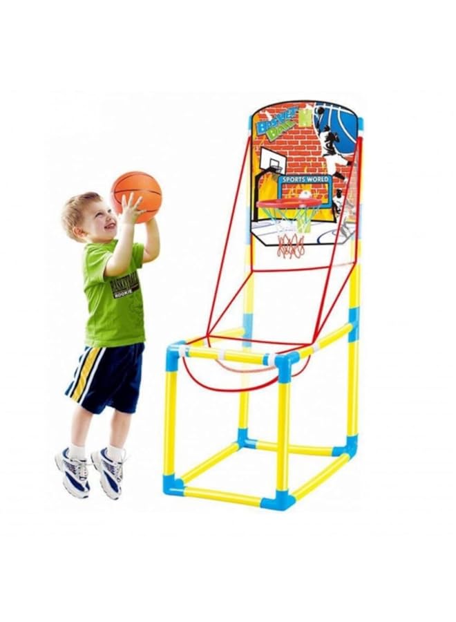 IToys Sports World Basketball Hoop Set Basketball For Kids. - Image 1
