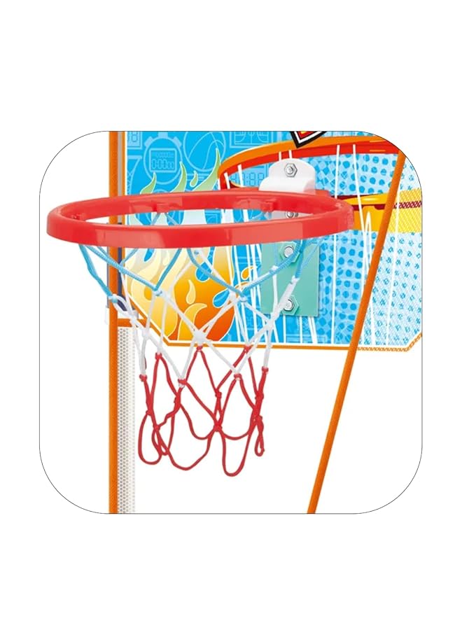 IToys Sports World Basketball Hoop Set Basketball For Kids. - Image 4