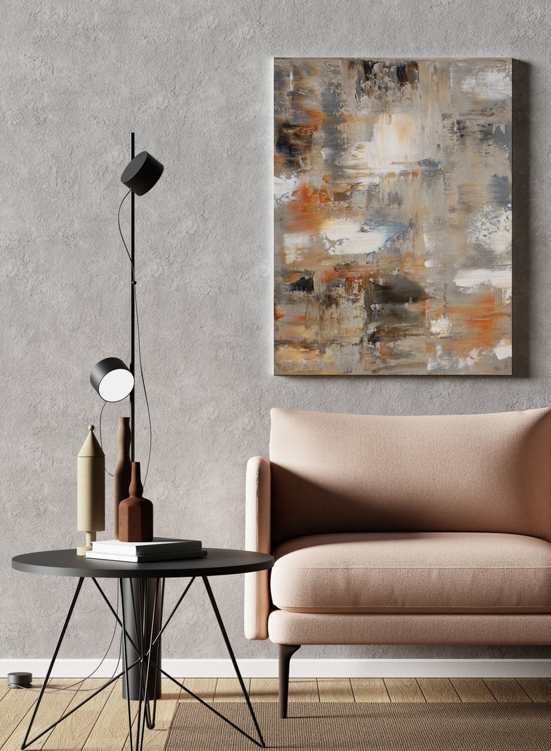 مودكلاس لوحة جدارية بإطار خشبي تصميم تجريدي - Image 2