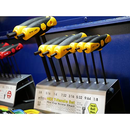 Wiha 33499 Inch T-Handle Set Soft Grip Ball End Hex, 8-Piece - Image 3