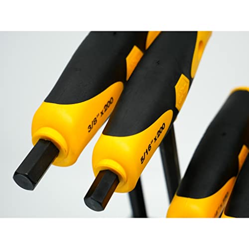 Wiha 33499 Inch T-Handle Set Soft Grip Ball End Hex, 8-Piece - Image 4