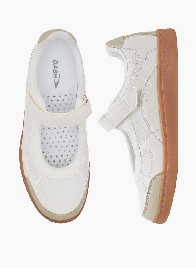 Dash WHITE Women Hook & Loop Mary Jane Shoes for Women | Best Price UAE