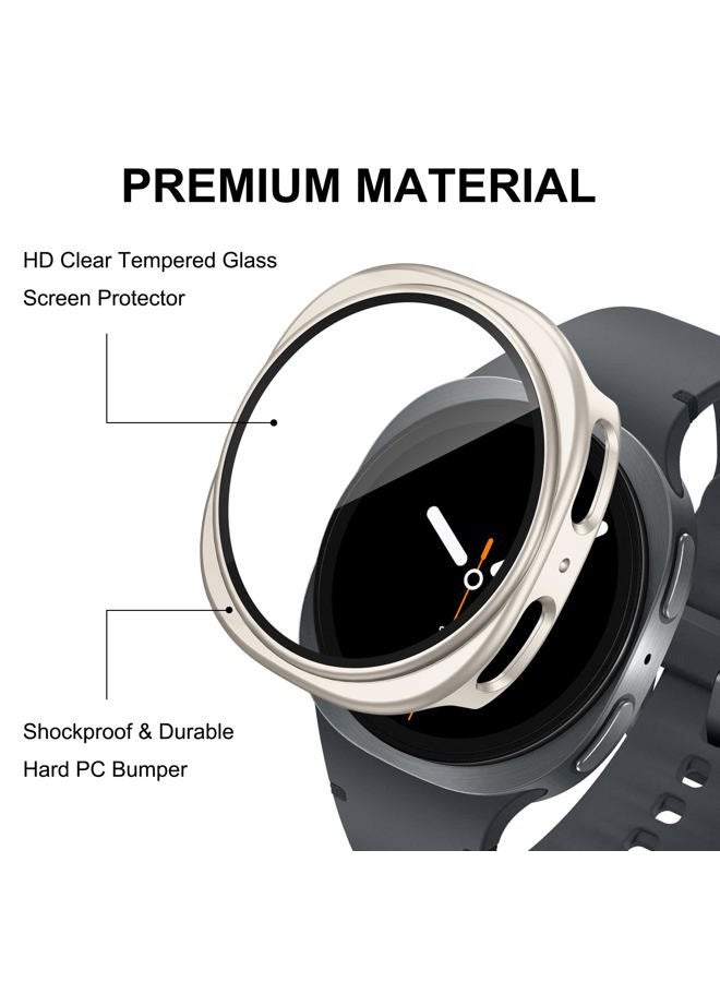 Bougraite 12 Pack Case for Samsung Galaxy Watch 8 40mm, Tempered Glass Screen Protector, Hard PC Scratch Resistant Protective Case, Compatible with Galaxy Watch 8 40mm - Image 3