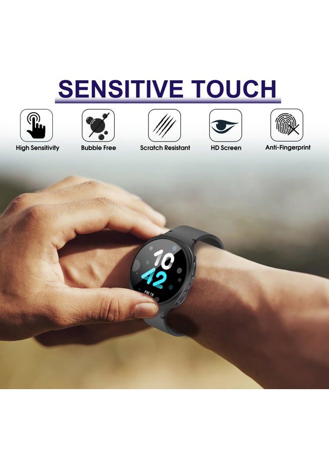 Bougraite 12 Pack Case for Samsung Galaxy Watch 8 40mm, Tempered Glass Screen Protector, Hard PC Scratch Resistant Protective Case, Compatible with Galaxy Watch 8 40mm - Image 4