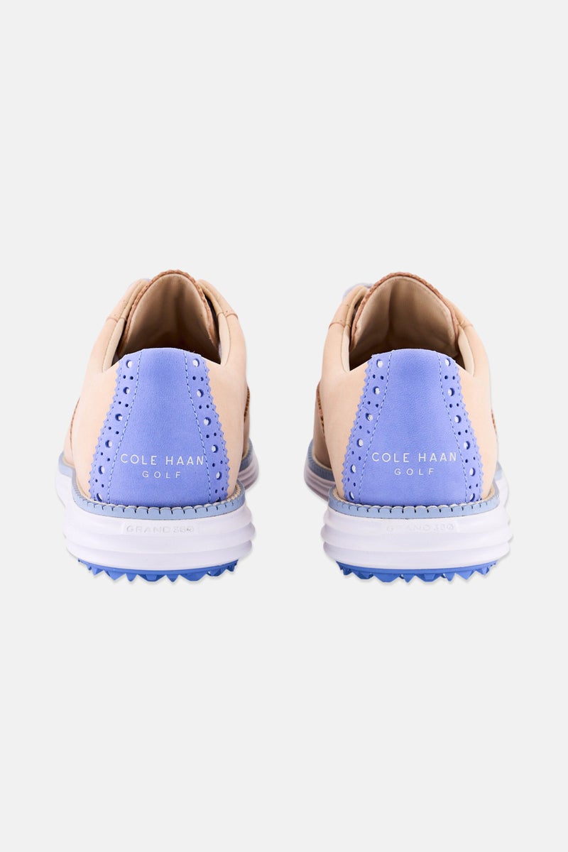 COLE HAAN Women Medium Og Shortwing Lace Up Golf Shoes, Dark Beige - Image 2