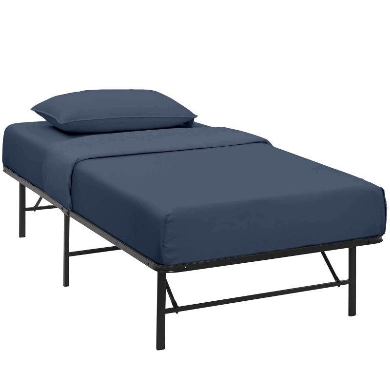 Cottingon Cot Sheet 33 x 75Cot Sheets Set Egyptain Cotton Sheet Set 4 PCs Cot Size Mattress Sheets Fitted for Narrow TwinCamp BunkRv BunkGuest Bedto fit Upto 47 deep Mattress Navy Blue Solid - Image 2