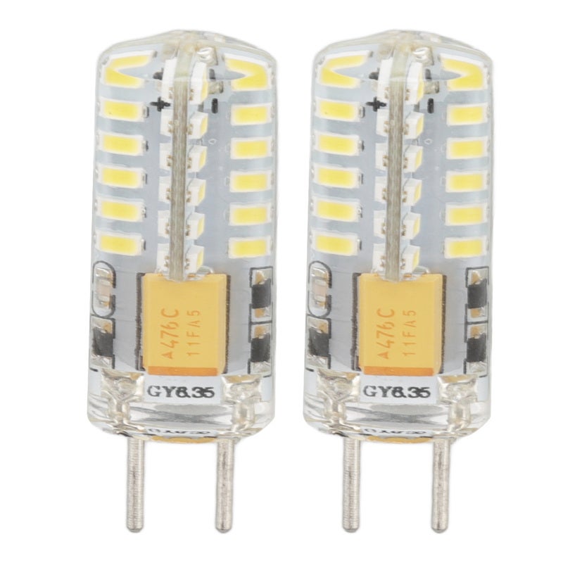 GY6.35 Bulb Eye Protection Energy Saving 6000K 3W 48 LED Light Bulb for Chandelier Table Lamp 12V 2pcs - Image 3
