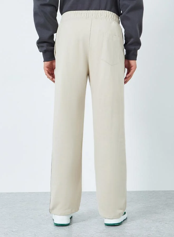 Styli  Men Oversized Side Panel Print Joggers for Men | Best Price UAE