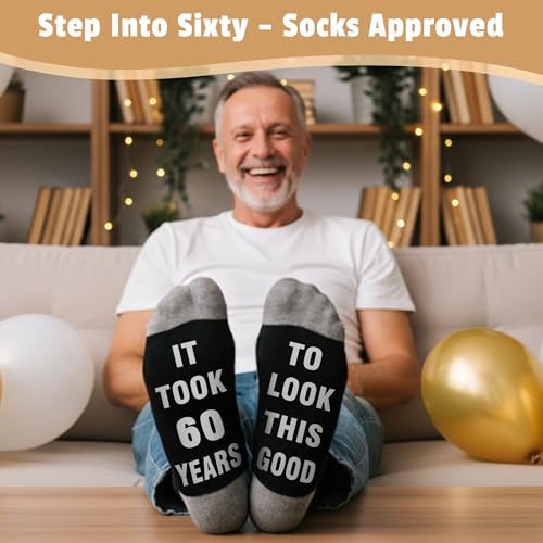 Pradnel 60th Birthday Gifts for Men Funny 60 Year Old Birthday Gifts for Men Cool 1966 Gift Ideas for 60 Year Old Man Unique Sixty Gift Set for Man in Their 60s Happy 60th Decorations Accessories for Him - Image 5